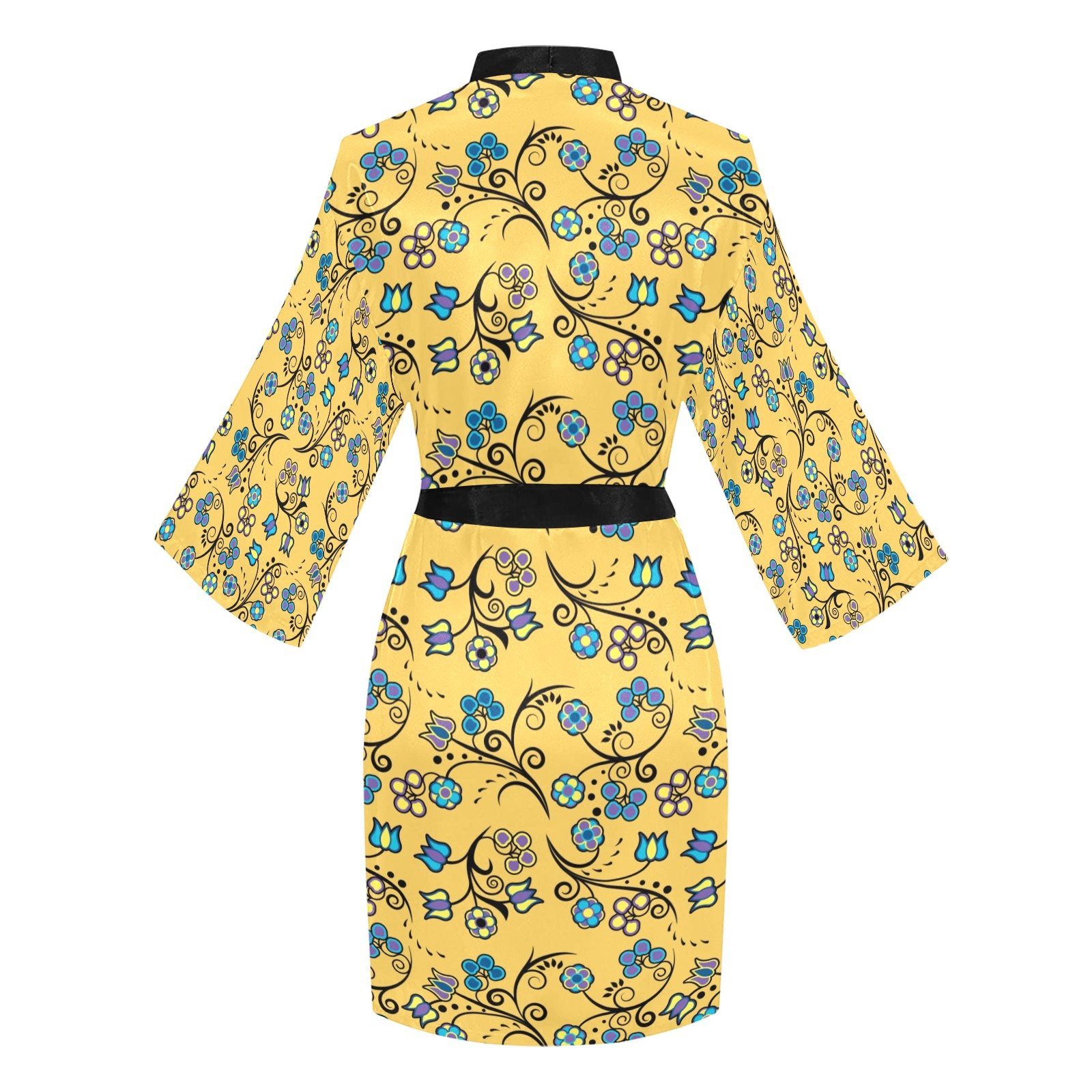 Blue Trio Tuscan Long Sleeve Kimono Robe Long Sleeve Kimono Robe e-joyer 