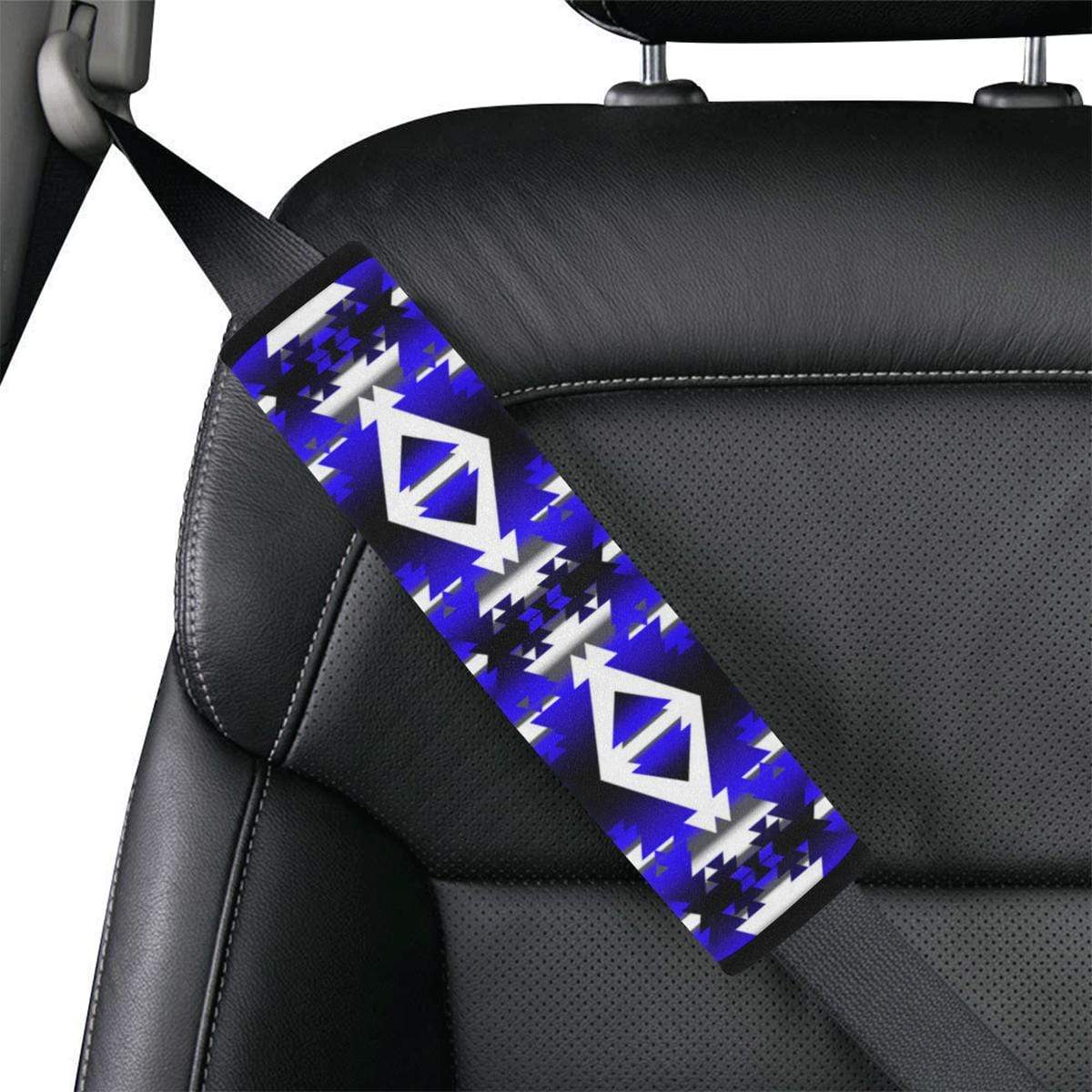 Blue Winter Camp Car Seat Belt Cover 7''x12.6'' Car Seat Belt Cover 7''x12.6'' e-joyer 
