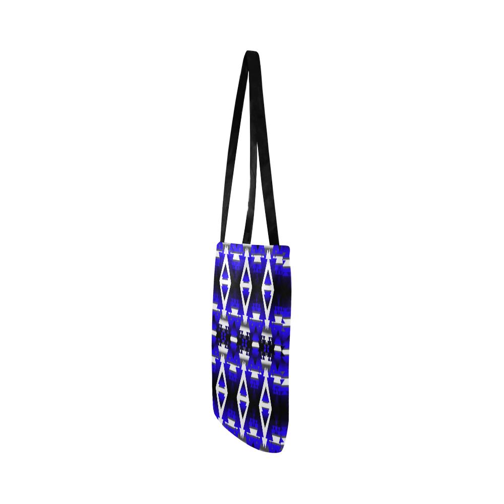 Blue Winter Camp Reusable Shopping Bag Model 1660 (Two sides) Shopping Tote Bag (1660) e-joyer 