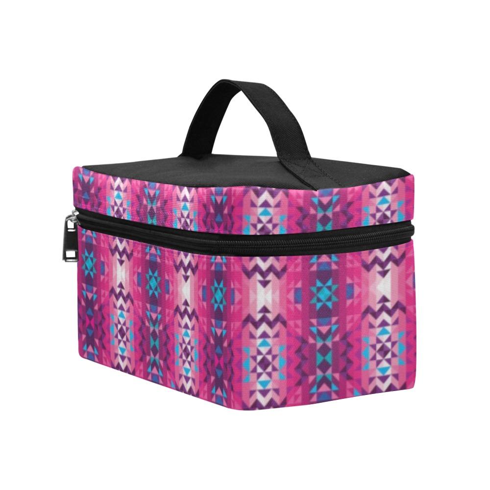 Bright Wave Cosmetic Bag/Large (Model 1658) Cosmetic Bag e-joyer 