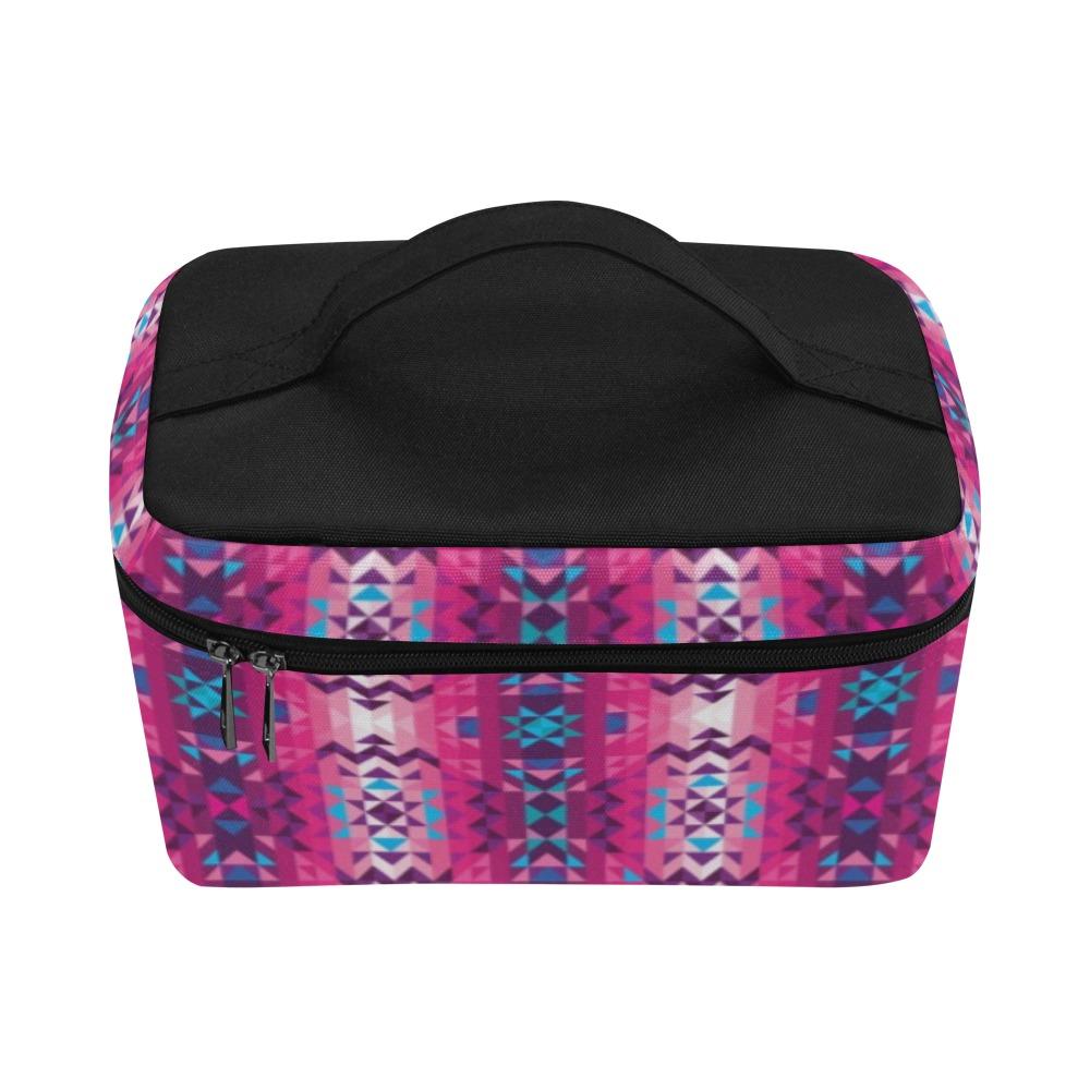 Bright Wave Cosmetic Bag/Large (Model 1658) Cosmetic Bag e-joyer 