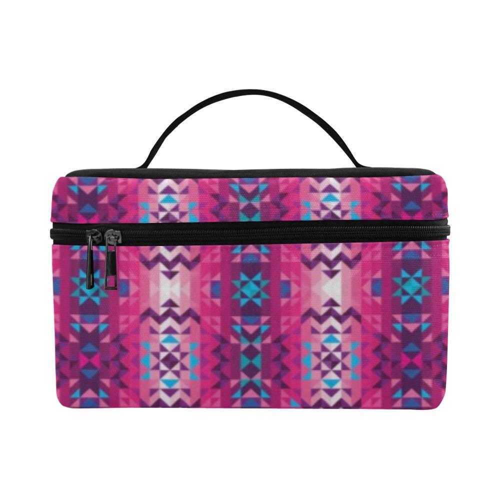 Bright Wave Cosmetic Bag/Large (Model 1658) Cosmetic Bag e-joyer 