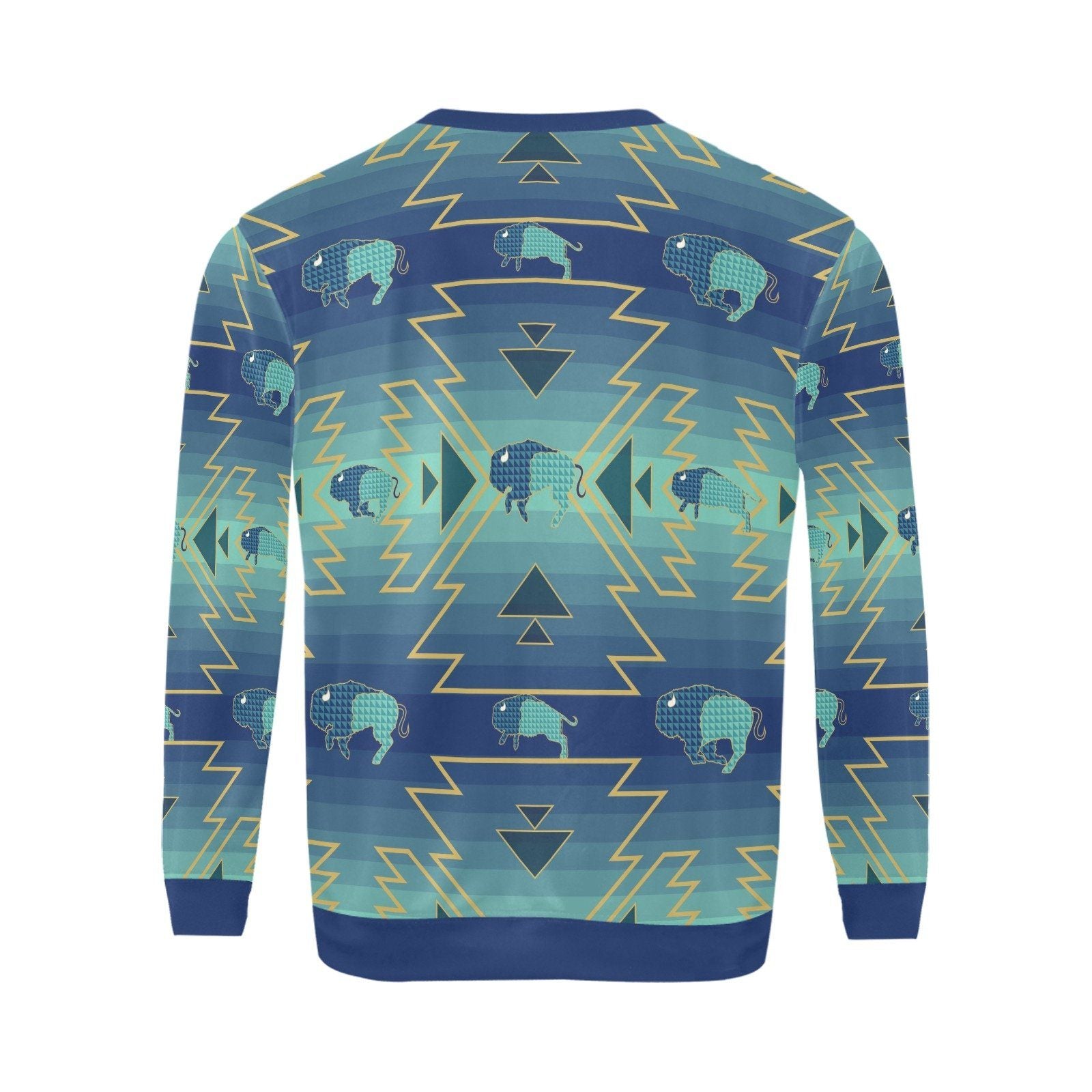 Buffalo Run All Over Print Crewneck Sweatshirt for Men (Model H18) shirt e-joyer 