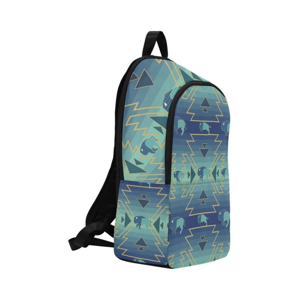 Buffalo Run Fabric Backpack for Adult (Model 1659) bag e-joyer 