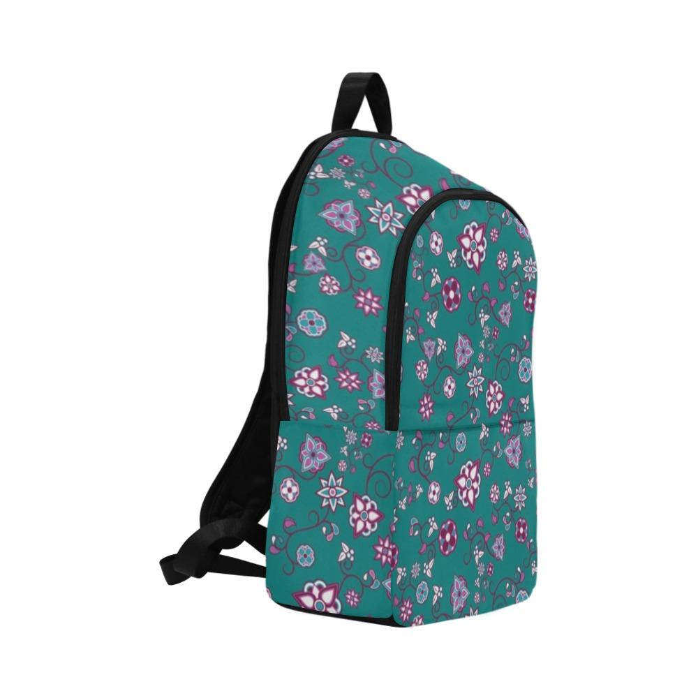 Burgundy Bloom Fabric Backpack for Adult (Model 1659) Casual Backpack for Adult (1659) e-joyer 