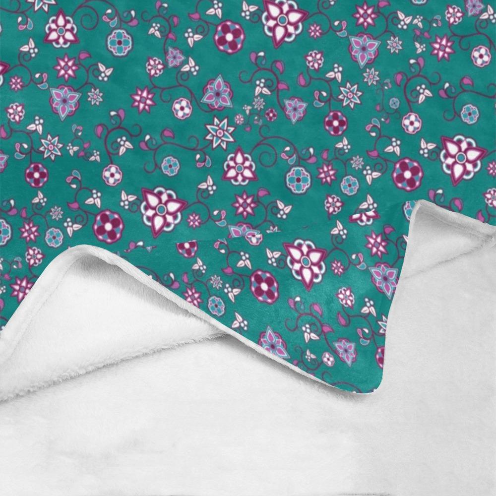 Burgundy Bloom Ultra-Soft Micro Fleece Blanket 40"x50" Ultra-Soft Blanket 40''x50'' e-joyer 