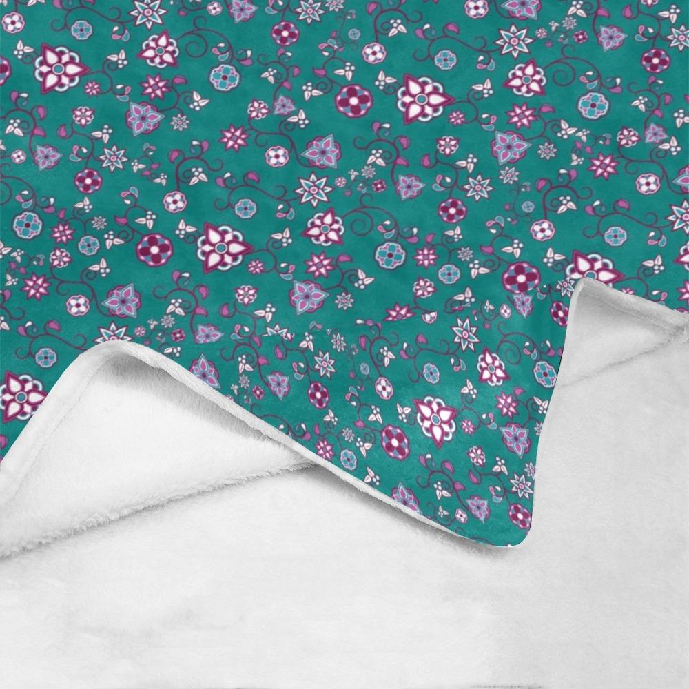 Burgundy Bloom Ultra-Soft Micro Fleece Blanket 50"x60" Ultra-Soft Blanket 50''x60'' e-joyer 