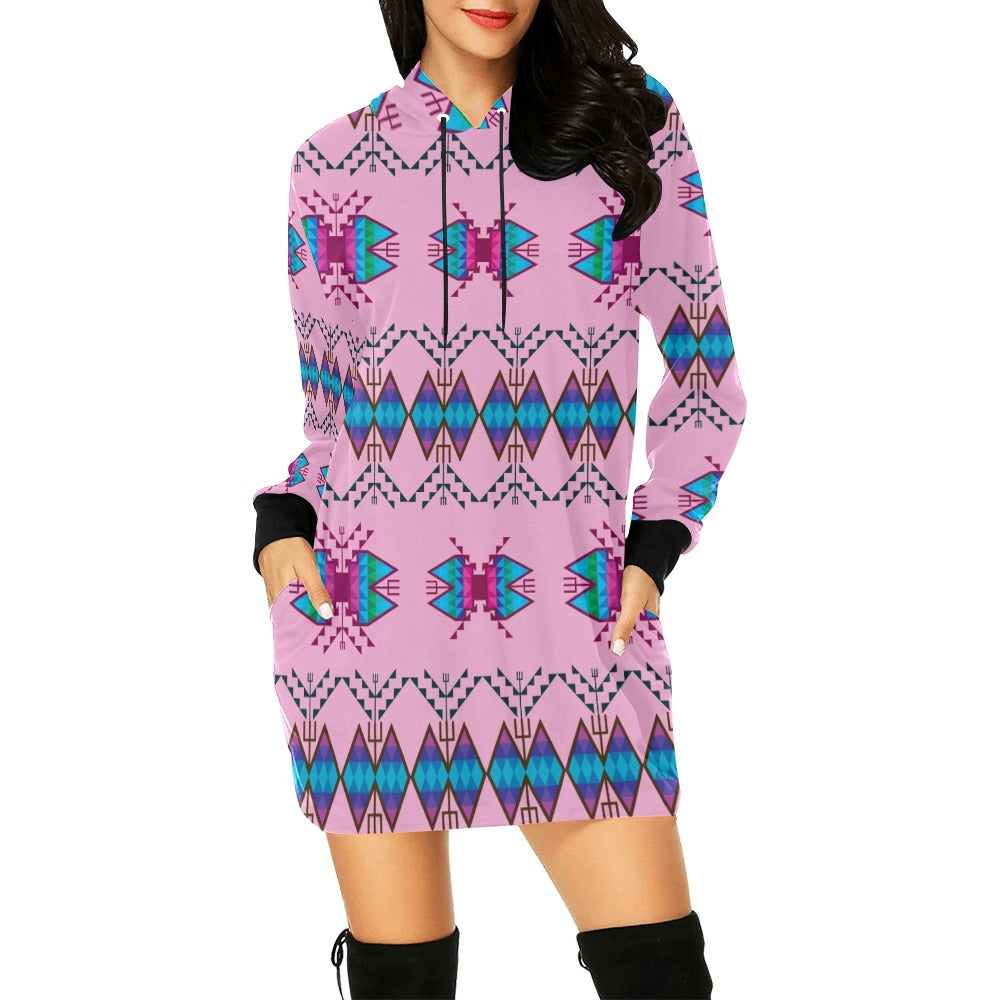 Sacred Trust Carnation Hoodie Dress