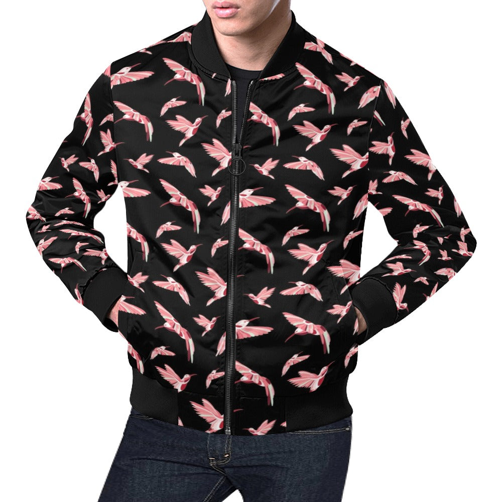 Strawberry Black Bomber Jacket for Men