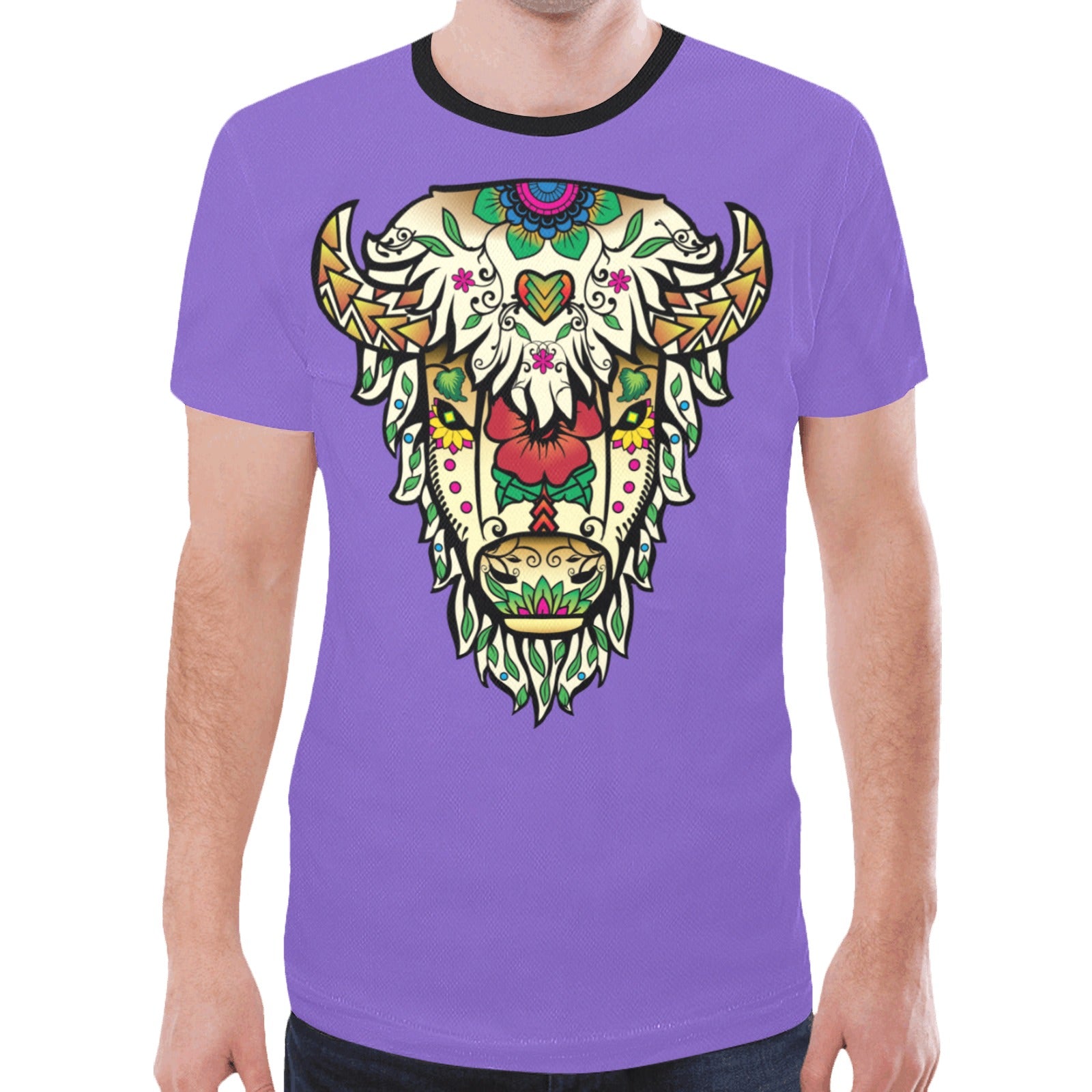 Buffalo Spirit Guide (Purple) T-shirt for Men