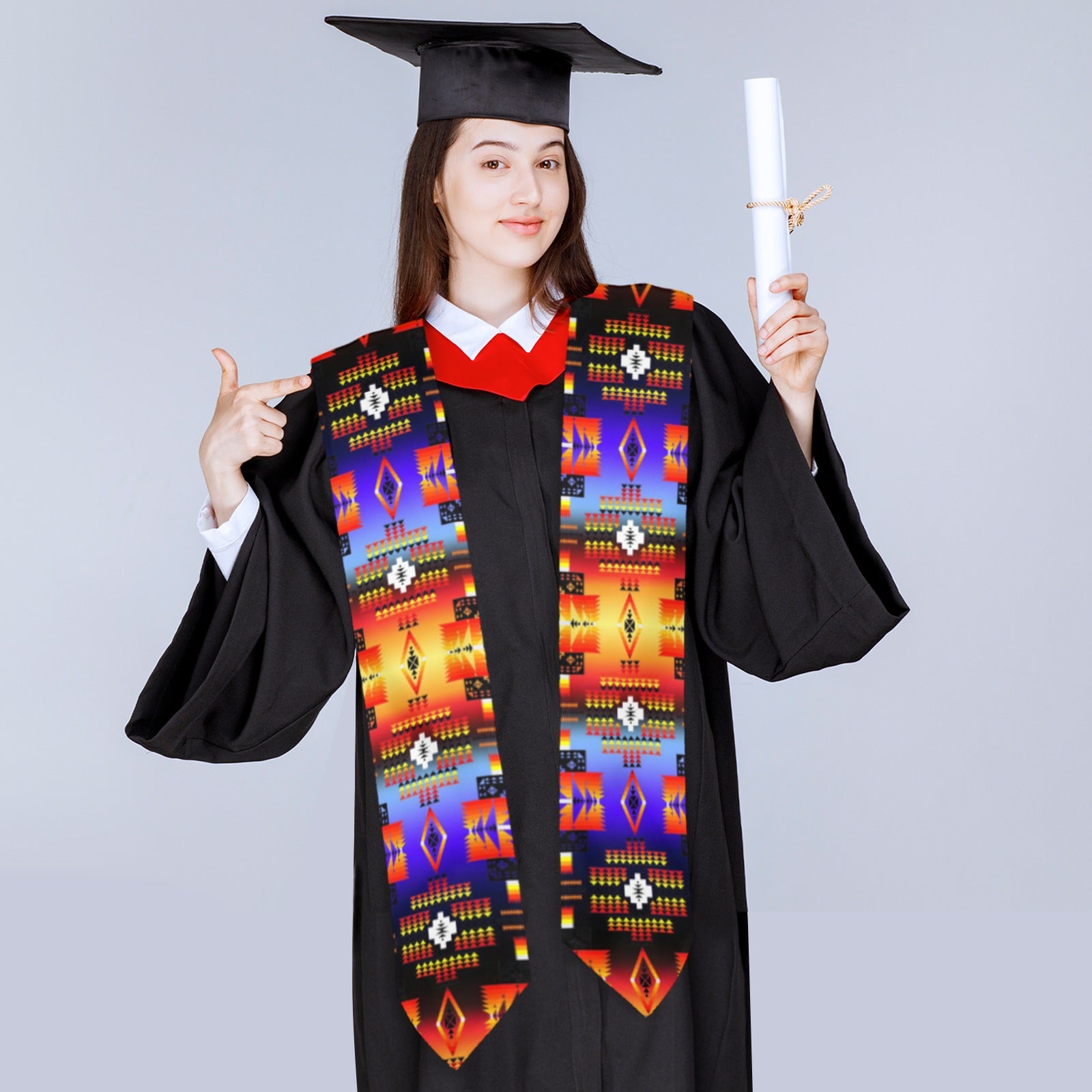 Seven Tribe Morning to Midnight Graduation Stole