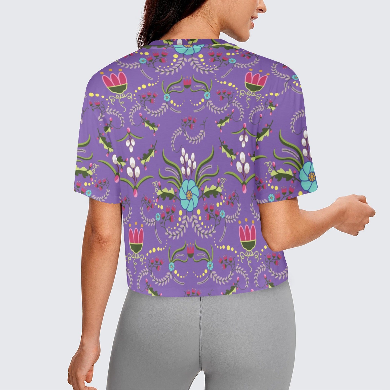 First Bloom Royal Women's Cropped T-shirt