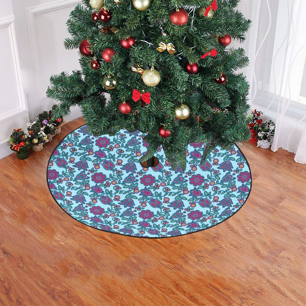 Beaded Nouveau Marine Christmas Tree Skirt 47" x 47"