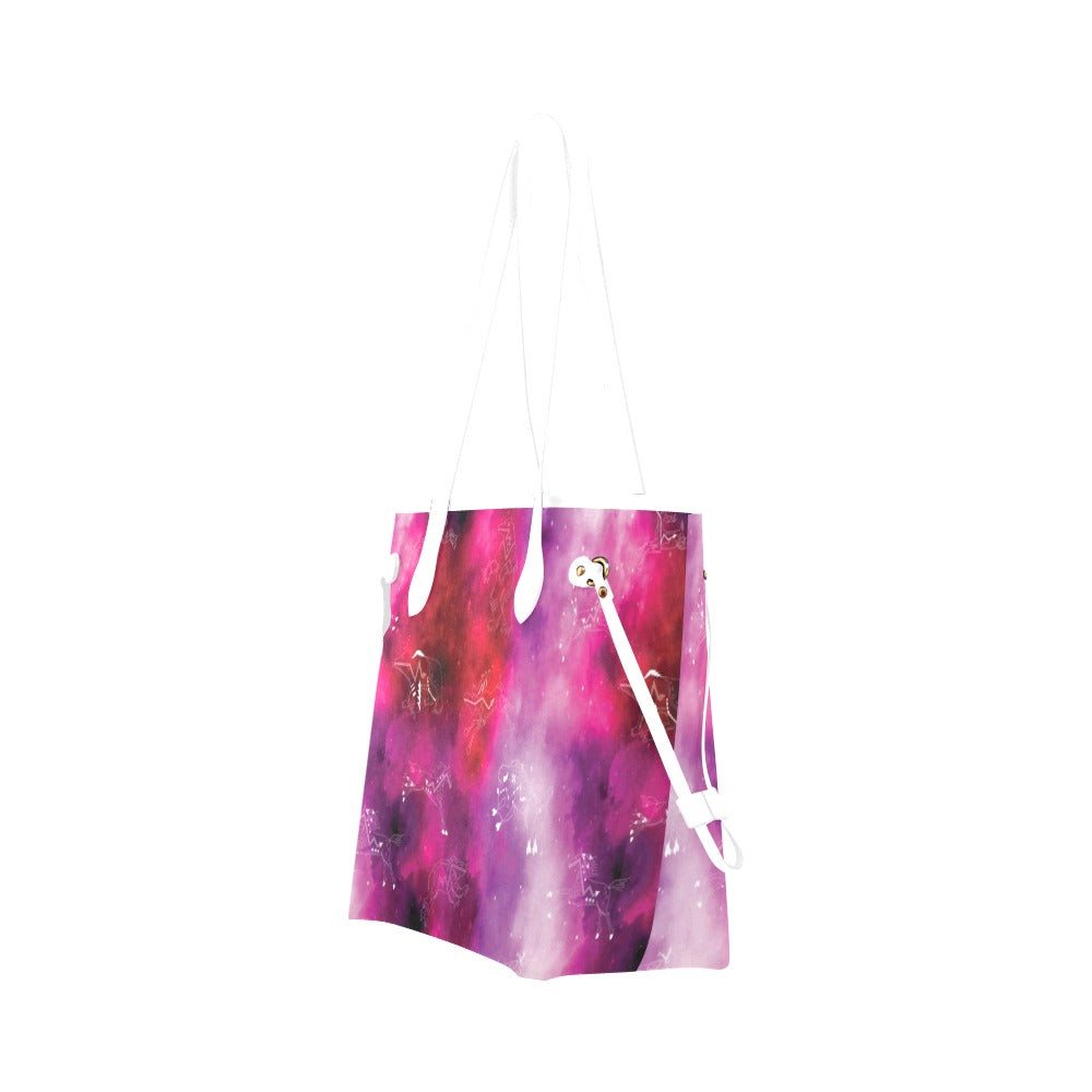 Animal Ancestors 8 Gaseous Clouds Pink and Red Clover Canvas Tote Bag