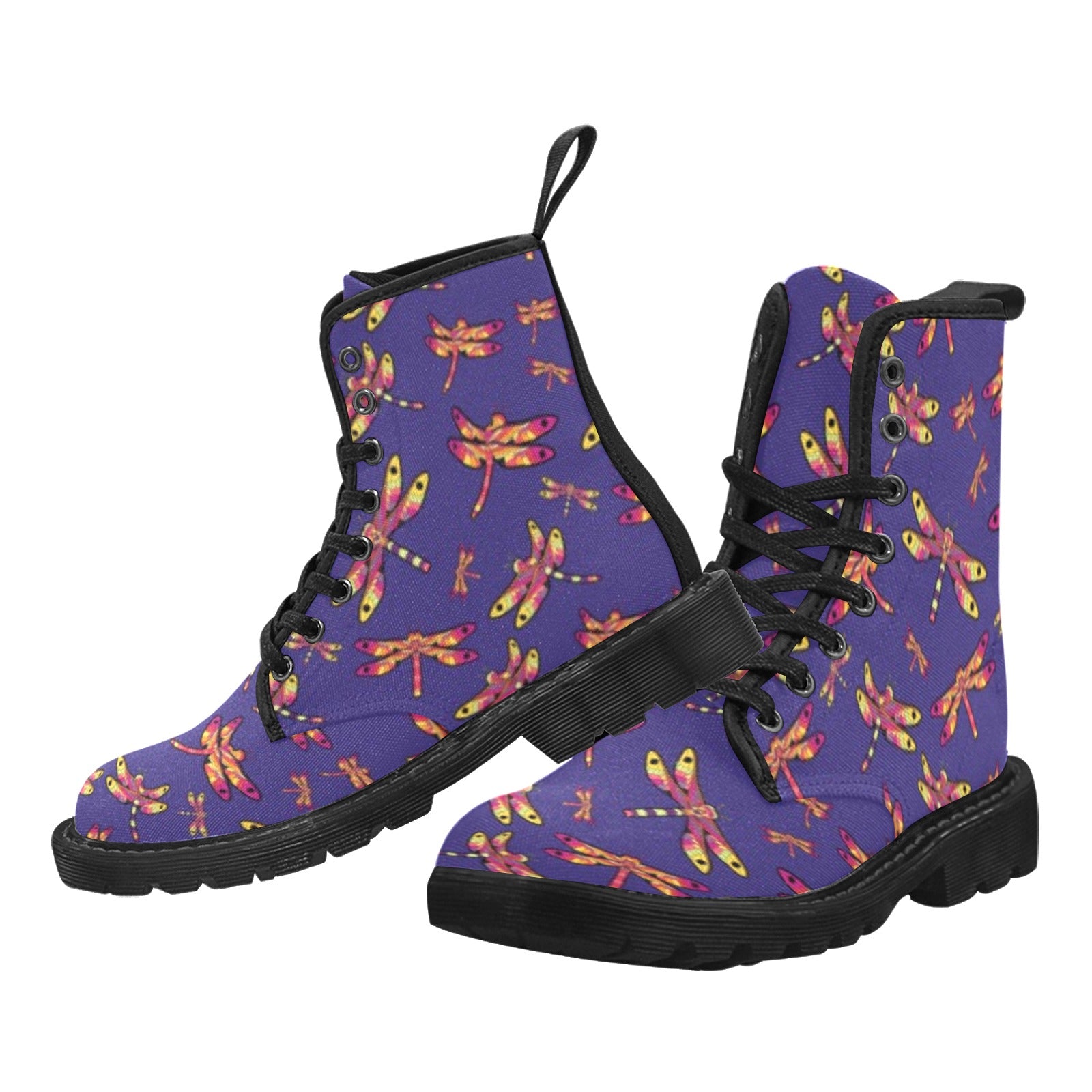 Gathering Purple Boots for Men (Black)