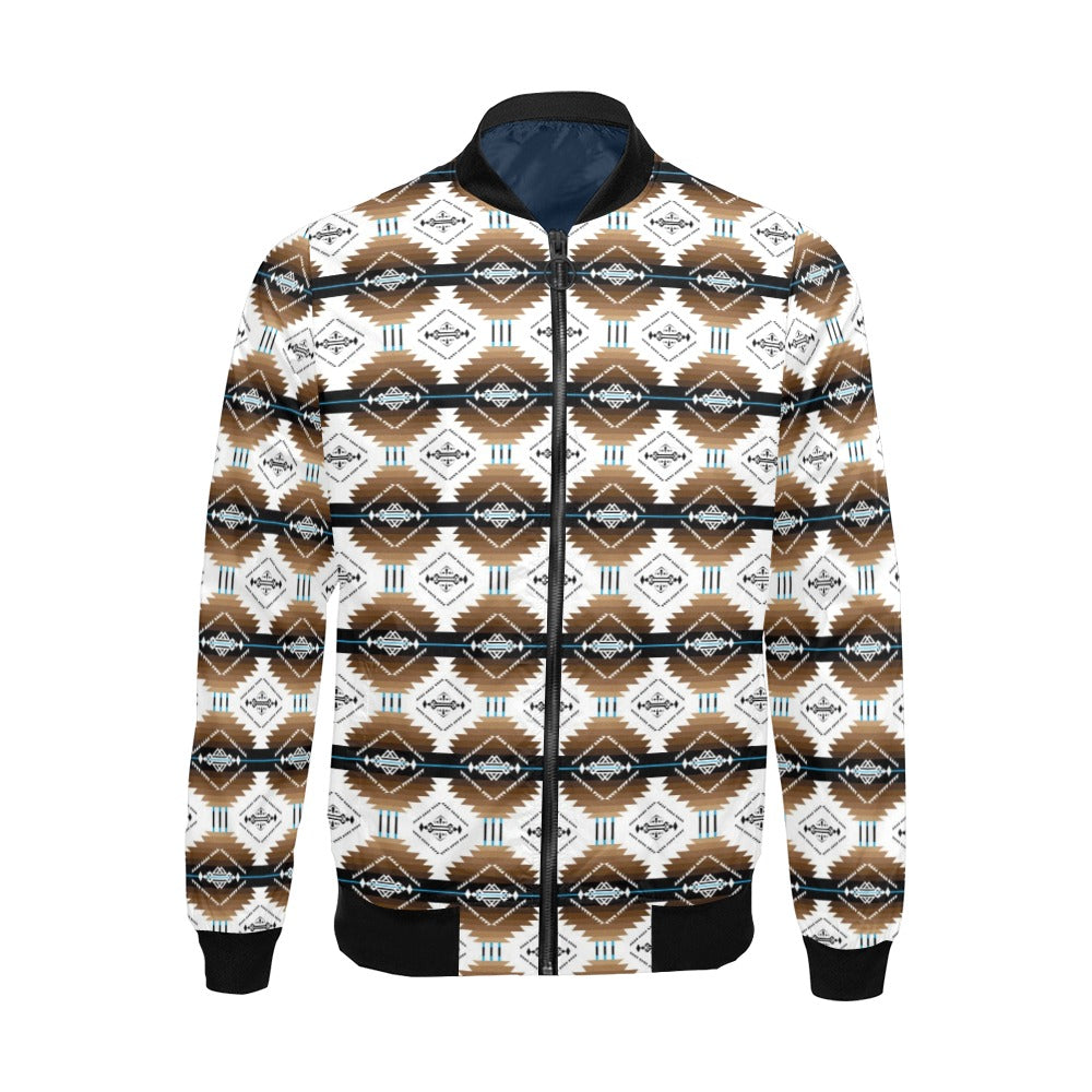 Cofitichequi White Bomber Jacket for Men