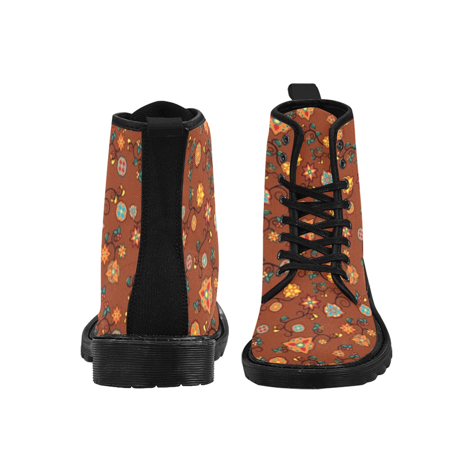 Fire Bloom Shade Boots for Women (Black)
