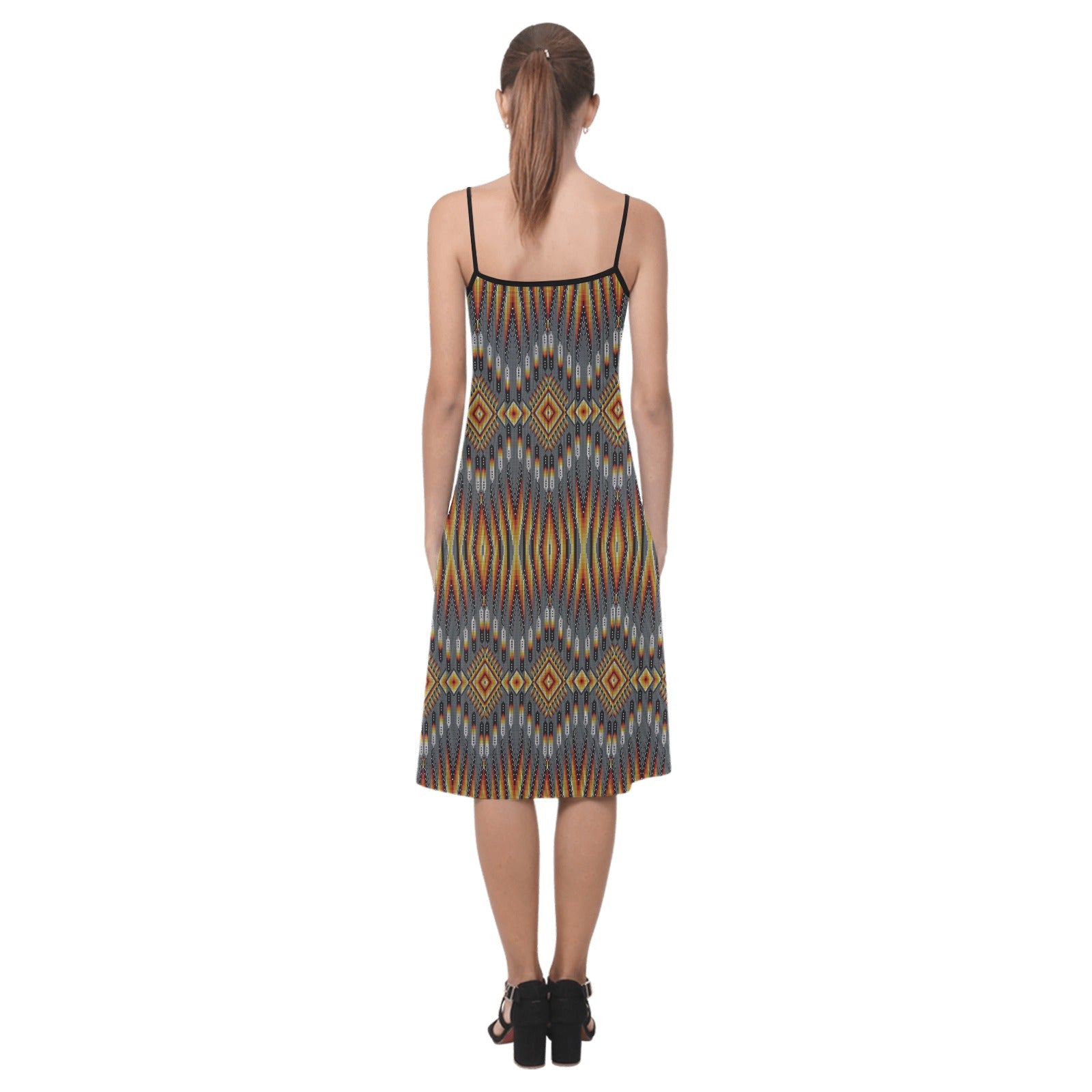 Fire Feather Grey Alcestis Slip Dress