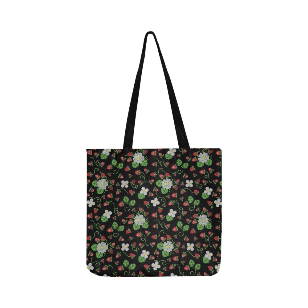 Strawberry Dreams Midnight Reusable Shopping Bag (Two sides)