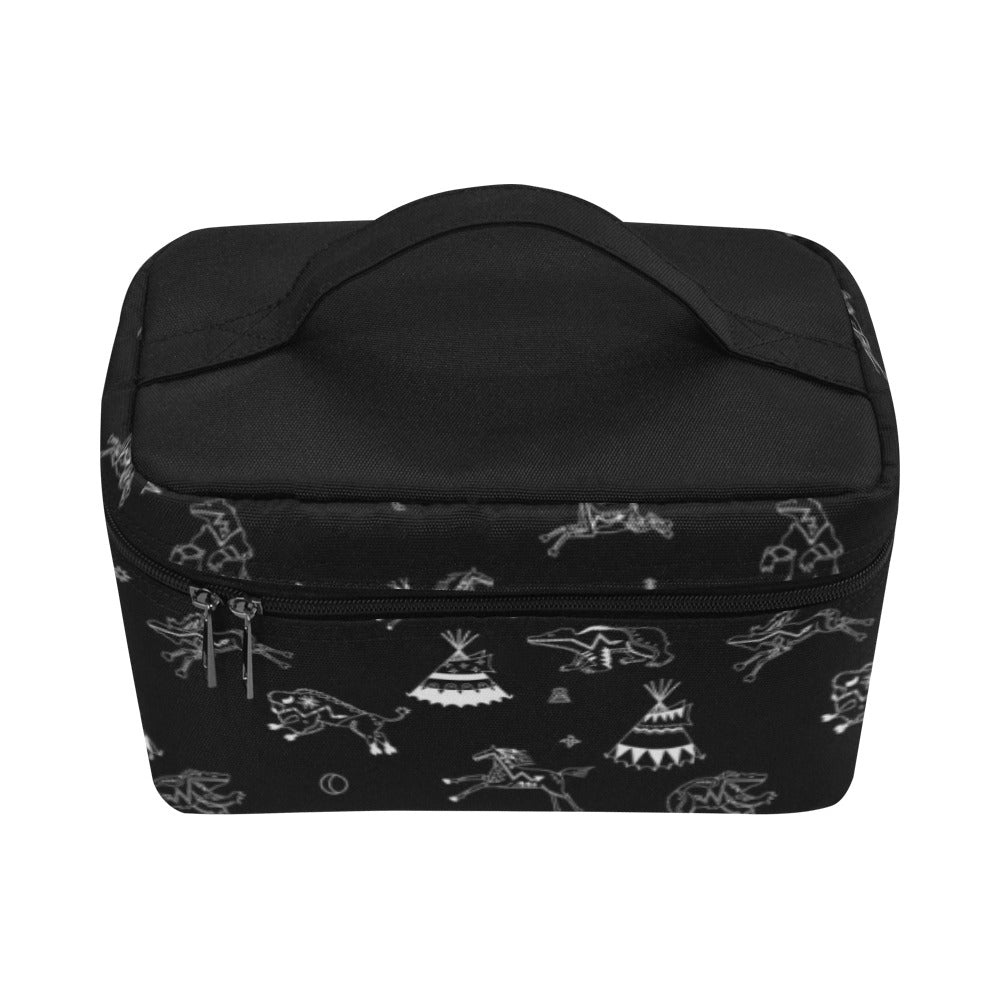 Ledger Dabbles Black Cosmetic Bag/Large