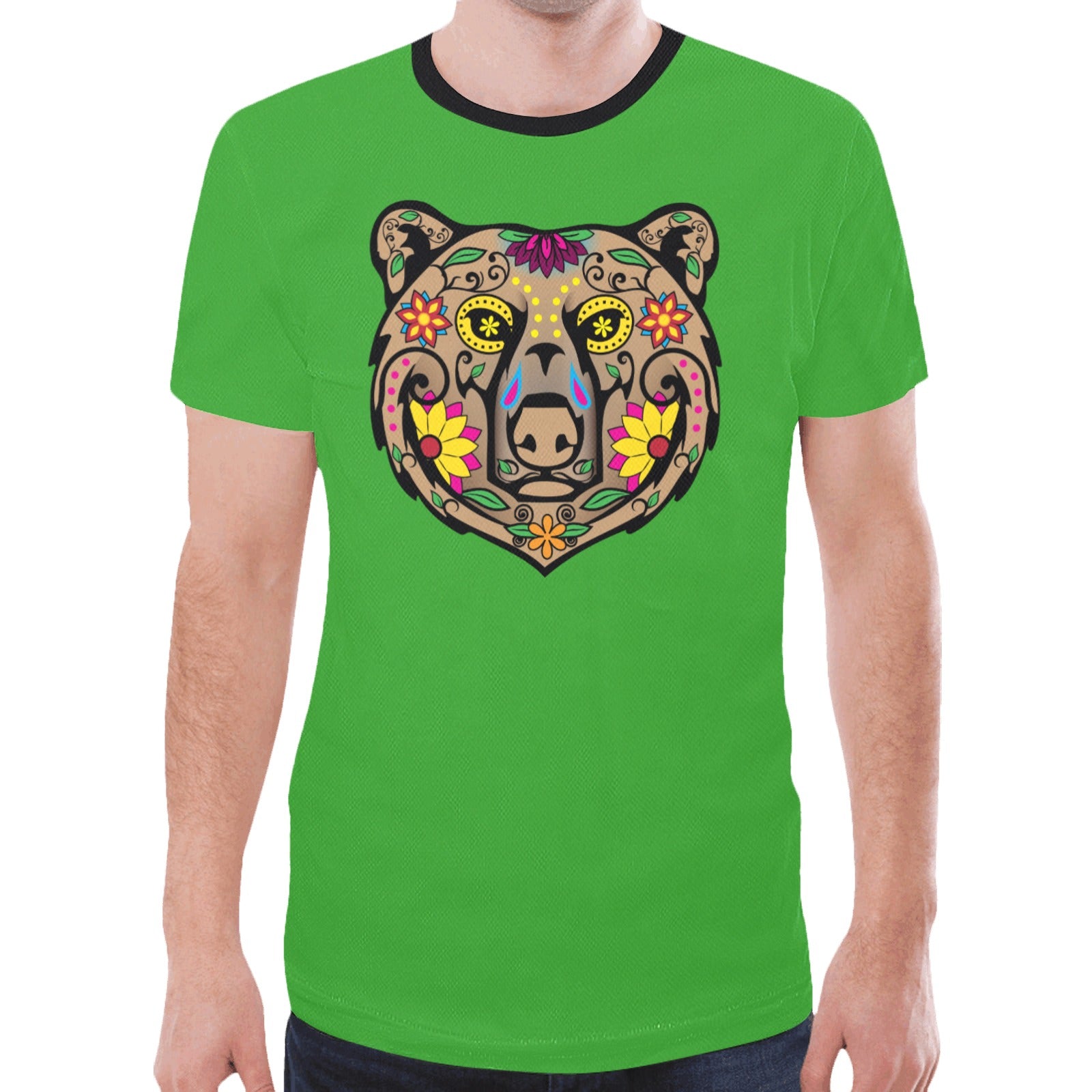 Bear Spirit Guide (Green) T-shirt for Men