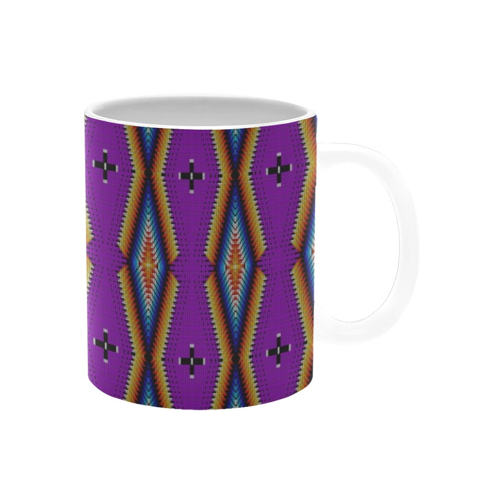 Diamond in the Bluff Purple White Mug(11OZ)