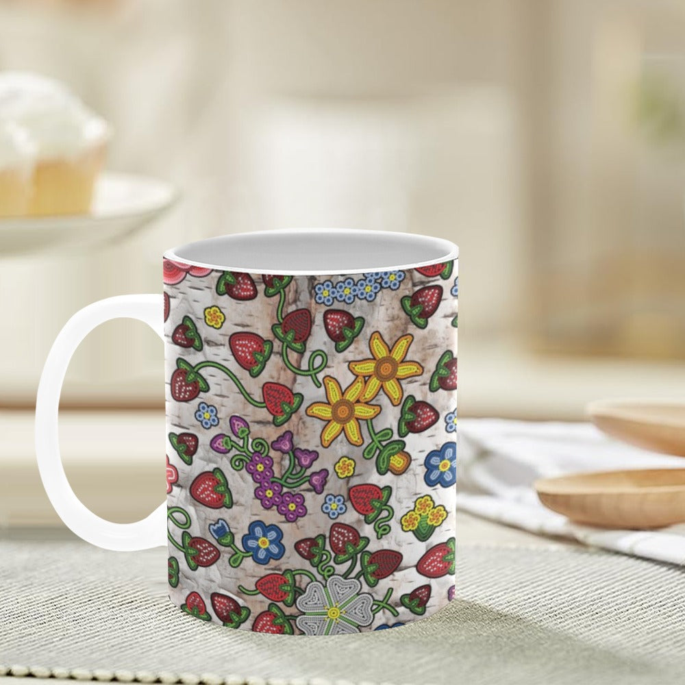 Berry Pop Br Bark White Mug(11OZ)