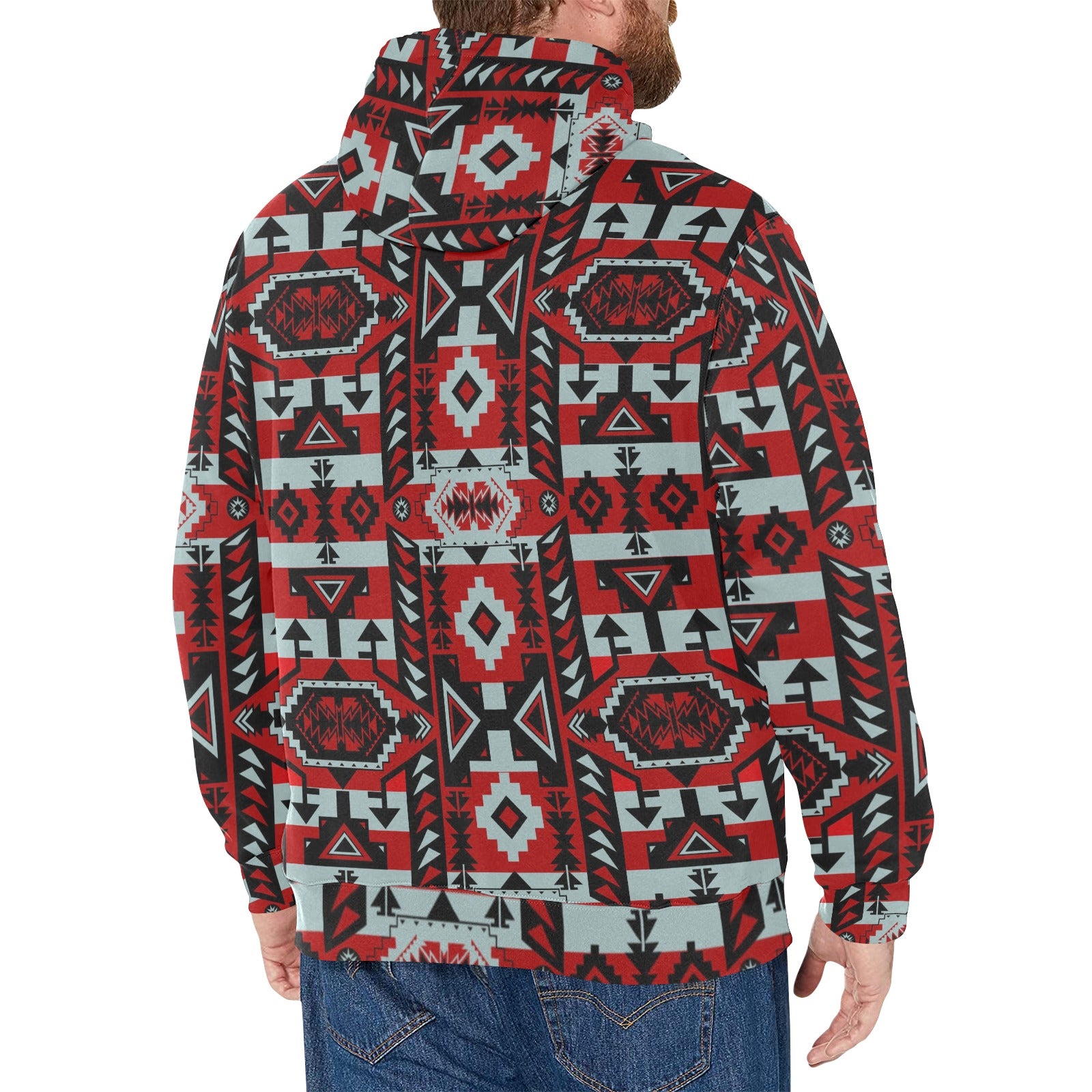 Chiefs Mountain Candy Sierra Dark Men's Long Sleeve Fleece Hoodie