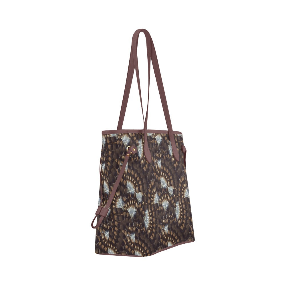 Hawk Feathers Clover Canvas Tote Bag