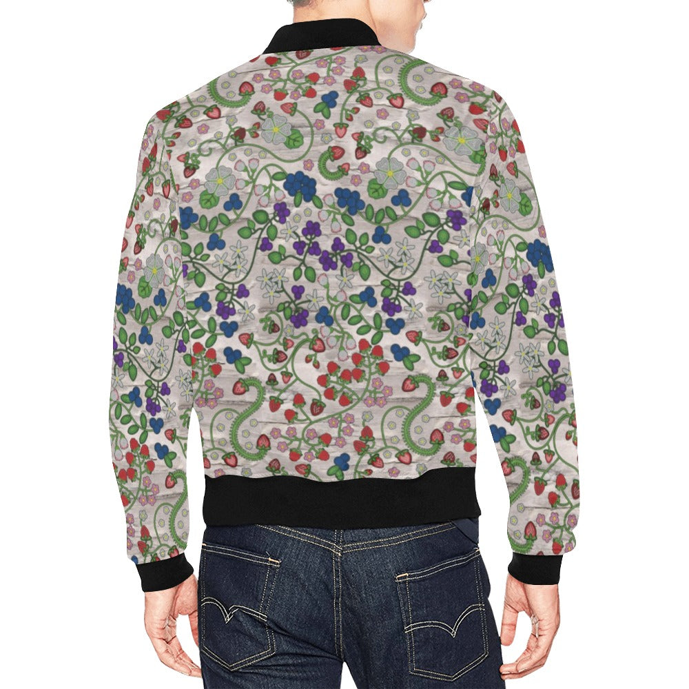 Grandmother Stories Bright Birch All Over Print Bomber Jacket for Men