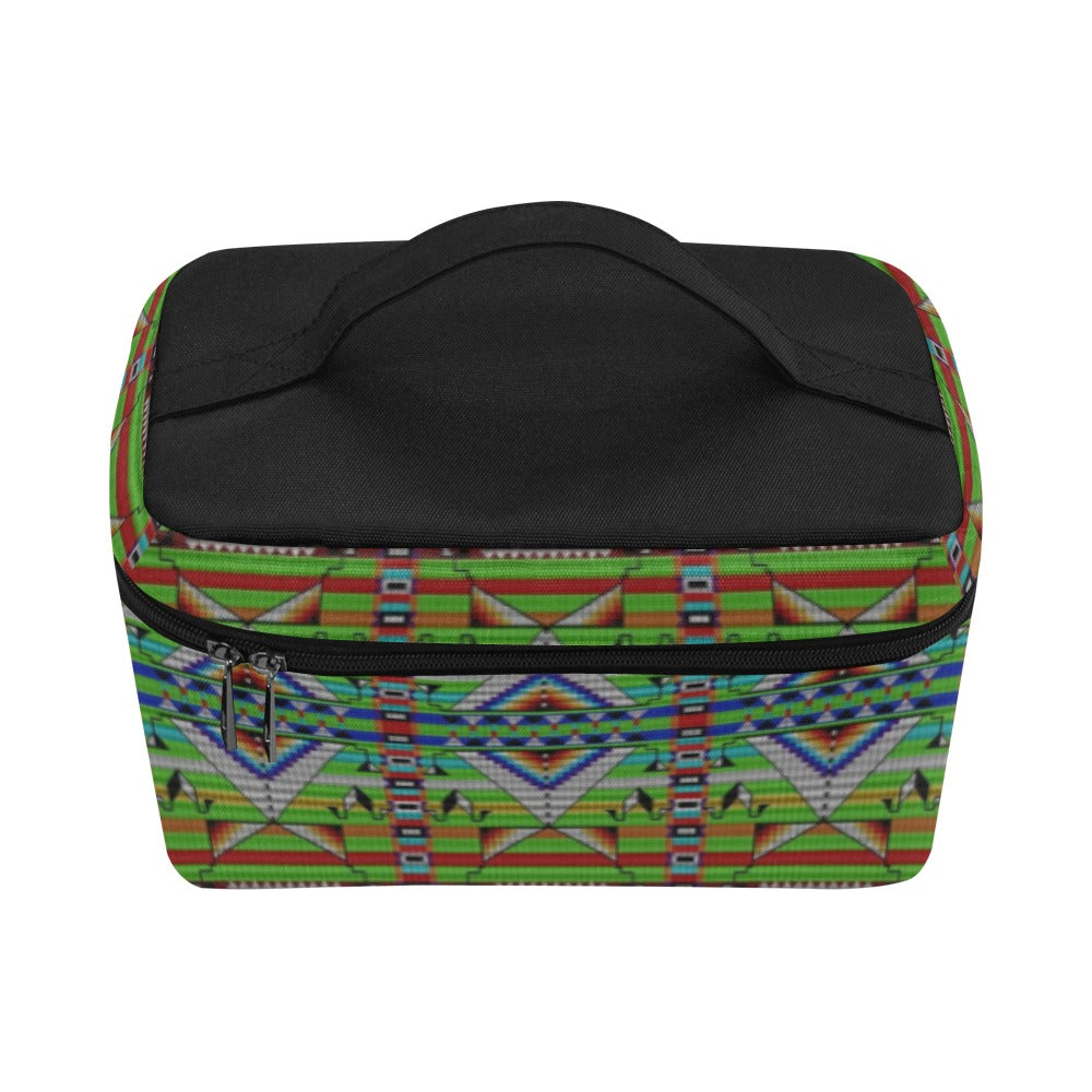 Medicine Blessing Lime Green Cosmetic Bag/Large