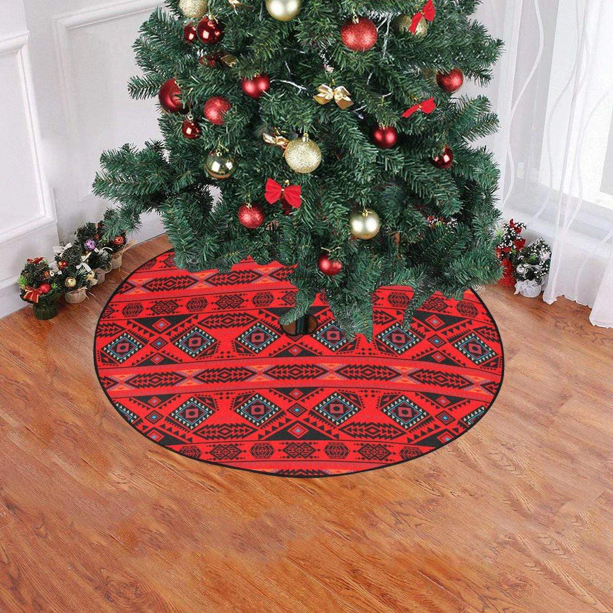 California Coast Mask Christmas Tree Skirt 47" x 47" Christmas Tree Skirt e-joyer 