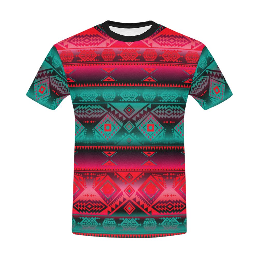 California Coast Summer Gather All Over Print T-Shirt for Men/Large Size (USA Size) Model T40) All Over Print T-Shirt for Men/Large (T40) e-joyer 