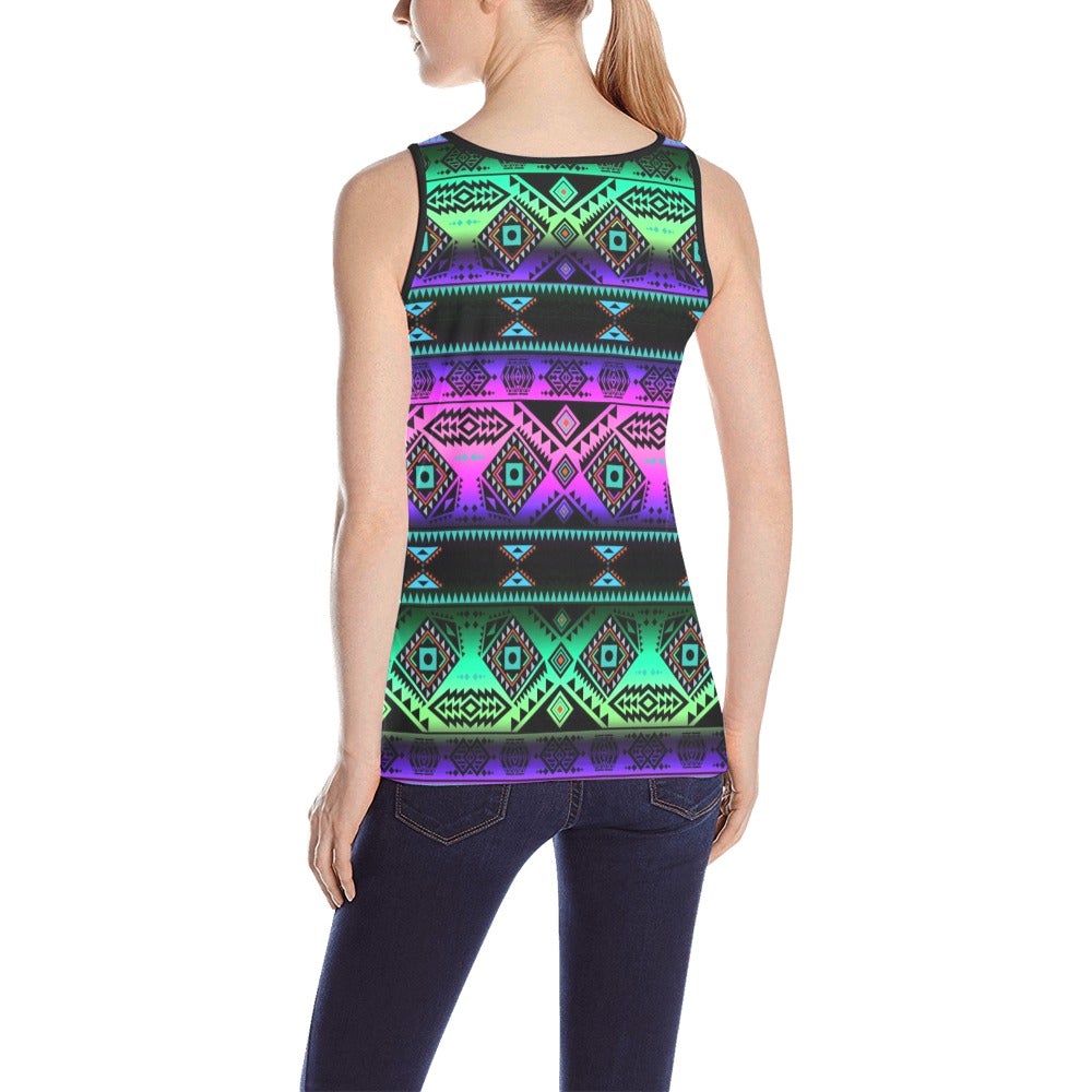 California Coast Sunrise All Over Print Tank Top for Women (Model T43) All Over Print Tank Top for Women (T43) e-joyer 