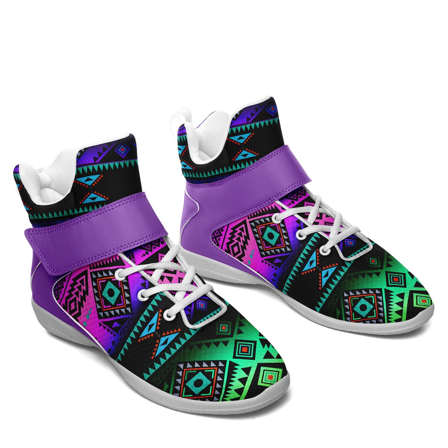 California Coast Sunrise Ipottaa Basketball / Sport High Top Shoes 49 Dzine 