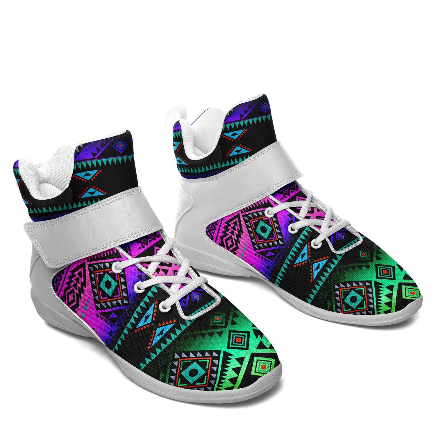 California Coast Sunrise Kid's Ipottaa Basketball / Sport High Top Shoes 49 Dzine 