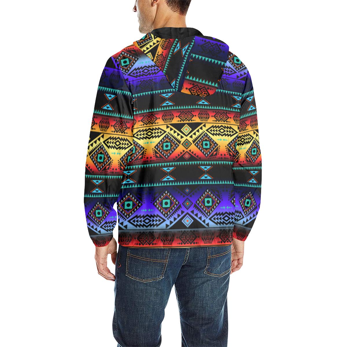 California Coast Sunset Unisex Quilted Coat All Over Print Quilted Windbreaker for Men (H35) e-joyer 