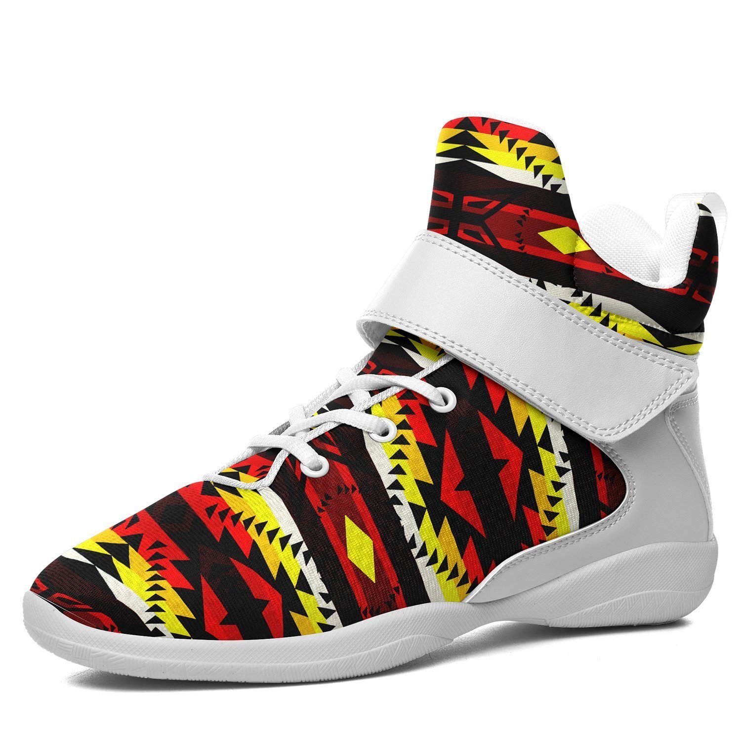 Canyon War Party Ipottaa Basketball / Sport High Top Shoes - White Sole 49 Dzine US Men 7 / EUR 40 White Sole with White Strap 