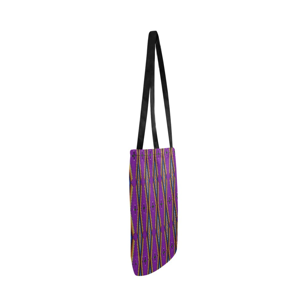 Diamond in the Bluff Purple Reusable Shopping Bag (Two sides)