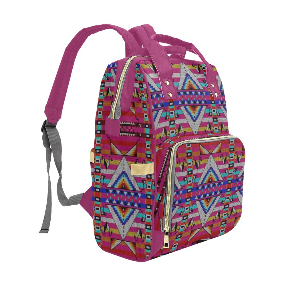 Medicine Blessing Pink Multi-Function Diaper Backpack/Diaper Bag