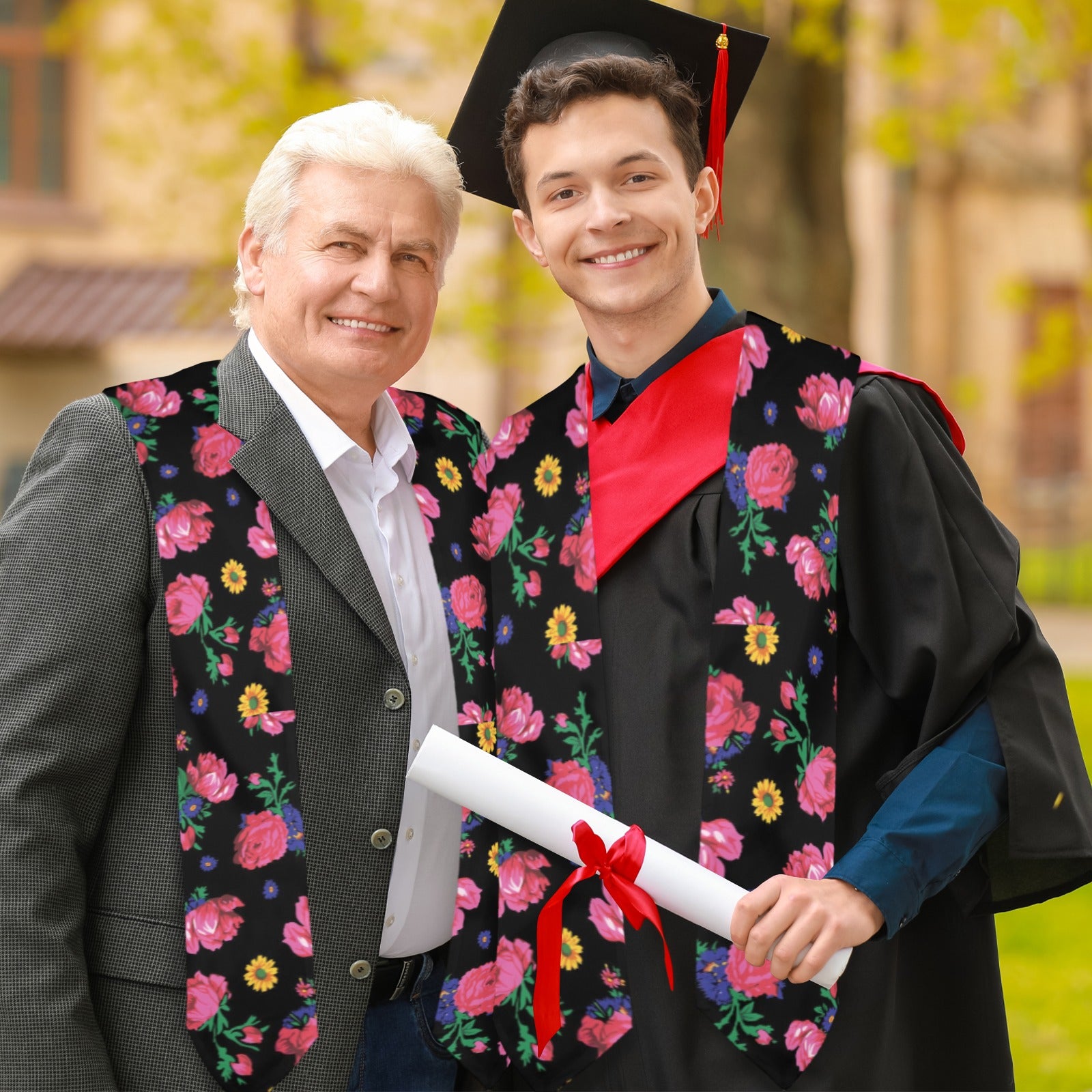 Kokum Ceremony Black Graduation Stole