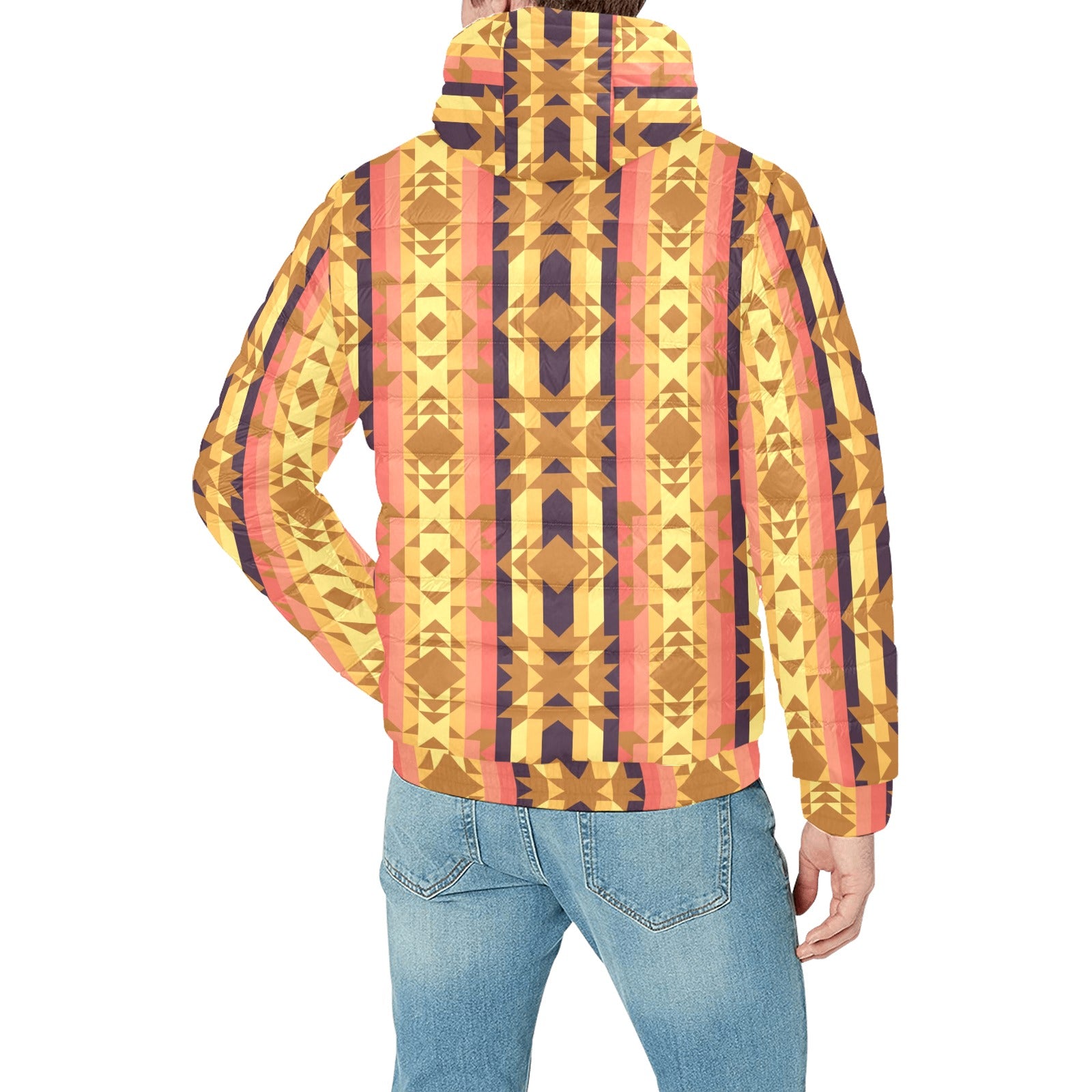Infinite Sunset Men's Padded Hooded Jacket