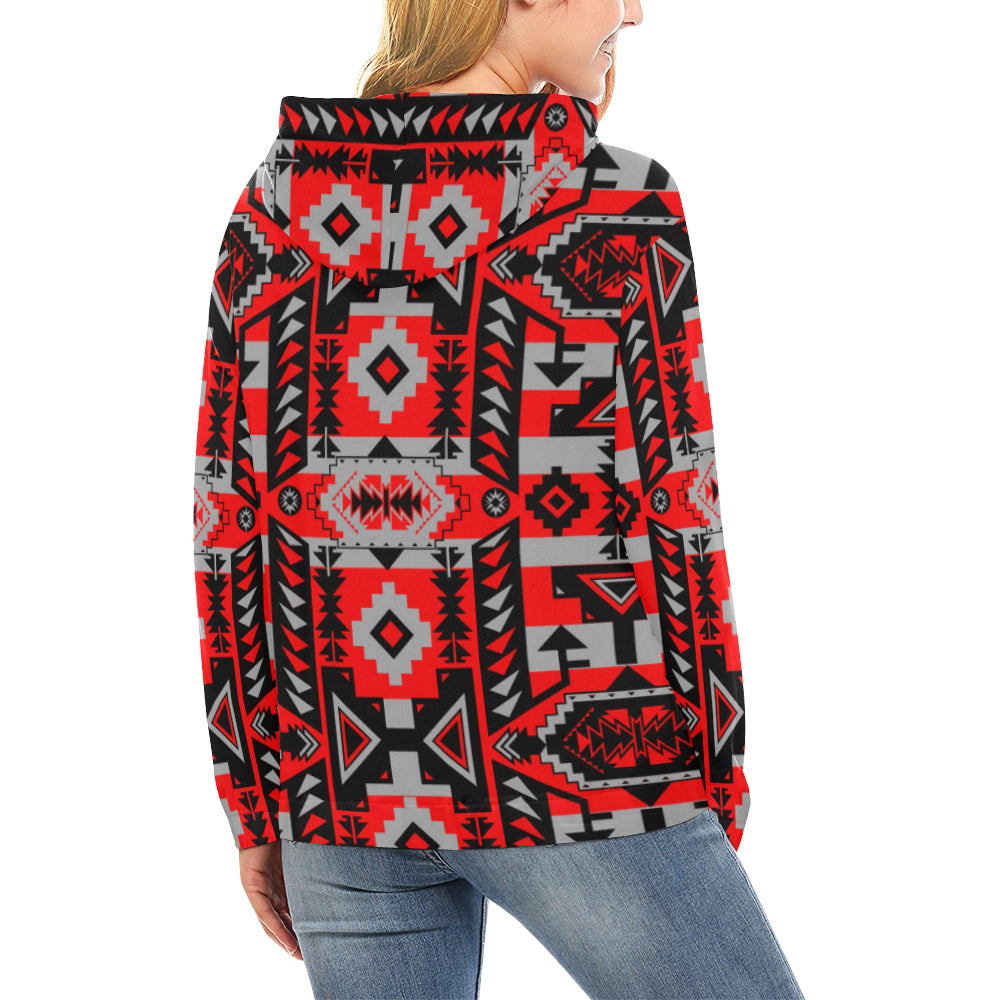 Chiefs Mountain Candy Sierra All Over Print Hoodie for Women (USA Size) (Model H13) All Over Print Hoodie for Women (H13) e-joyer 