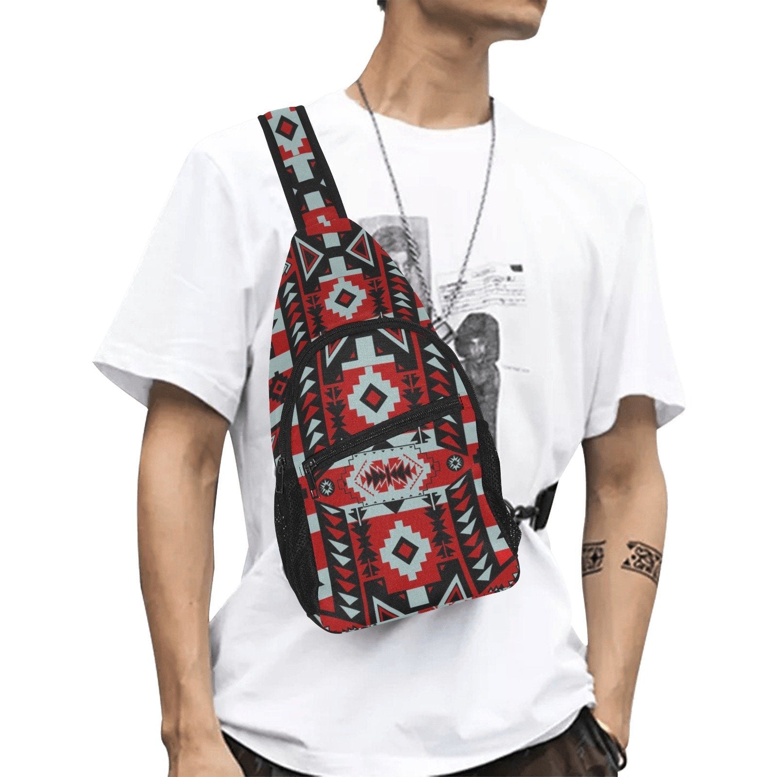 Chiefs Mountain Candy Sierra-Dark All Over Print Chest Bag (Model 1719) All Over Print Chest Bag (1719) e-joyer 