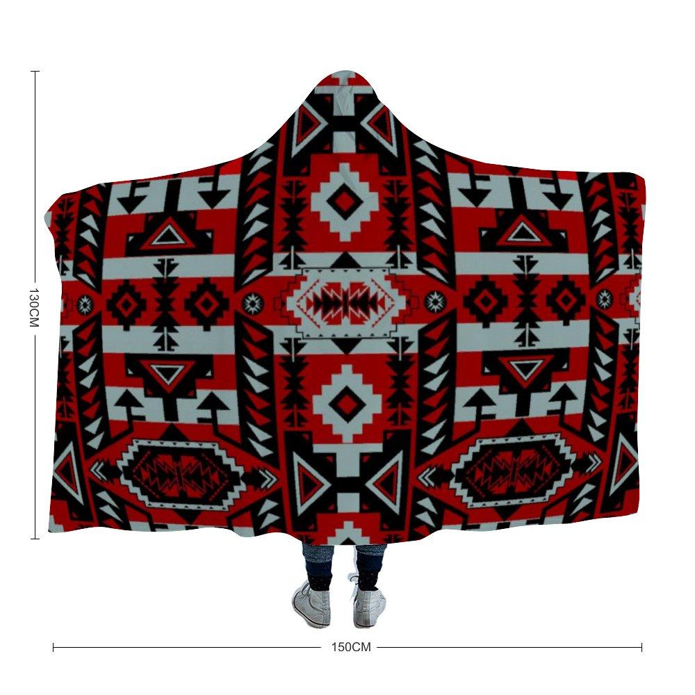 Chiefs Mountain Candy Sierra-Dark Hooded Blanket 49 Dzine 