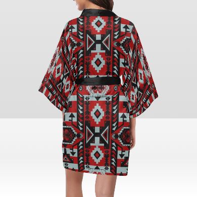 Chiefs Mountain Candy Sierra Dark Kimono Robe Artsadd 