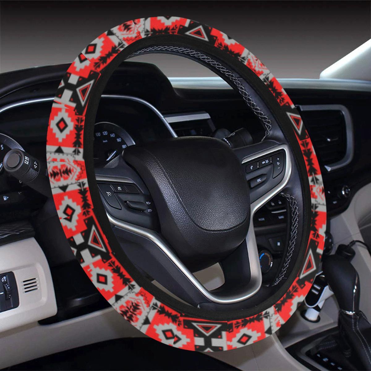 Chiefs Mountain Candy Sierra Steering Wheel Cover with Elastic Edge Steering Wheel Cover with Elastic Edge e-joyer 