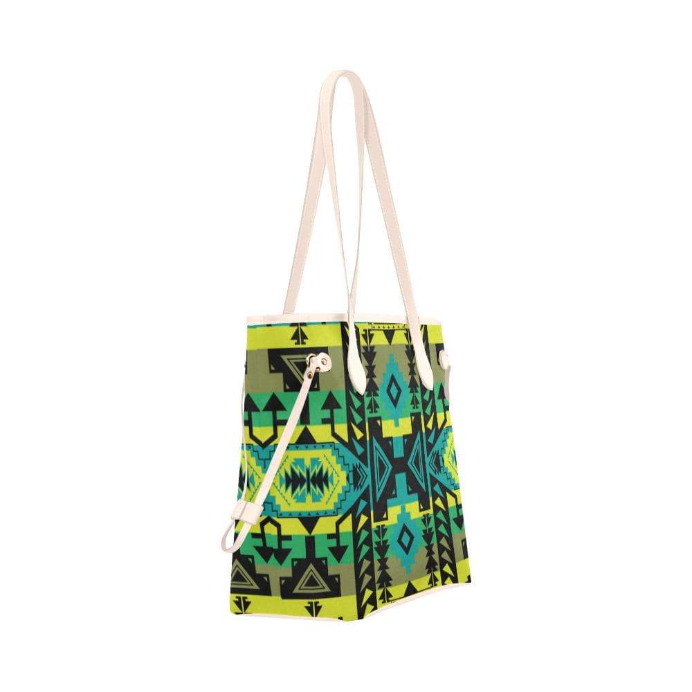 Chiefs Mountain Clover Canvas Tote Bag (Model 1661) Clover Canvas Tote Bag (1661) e-joyer 