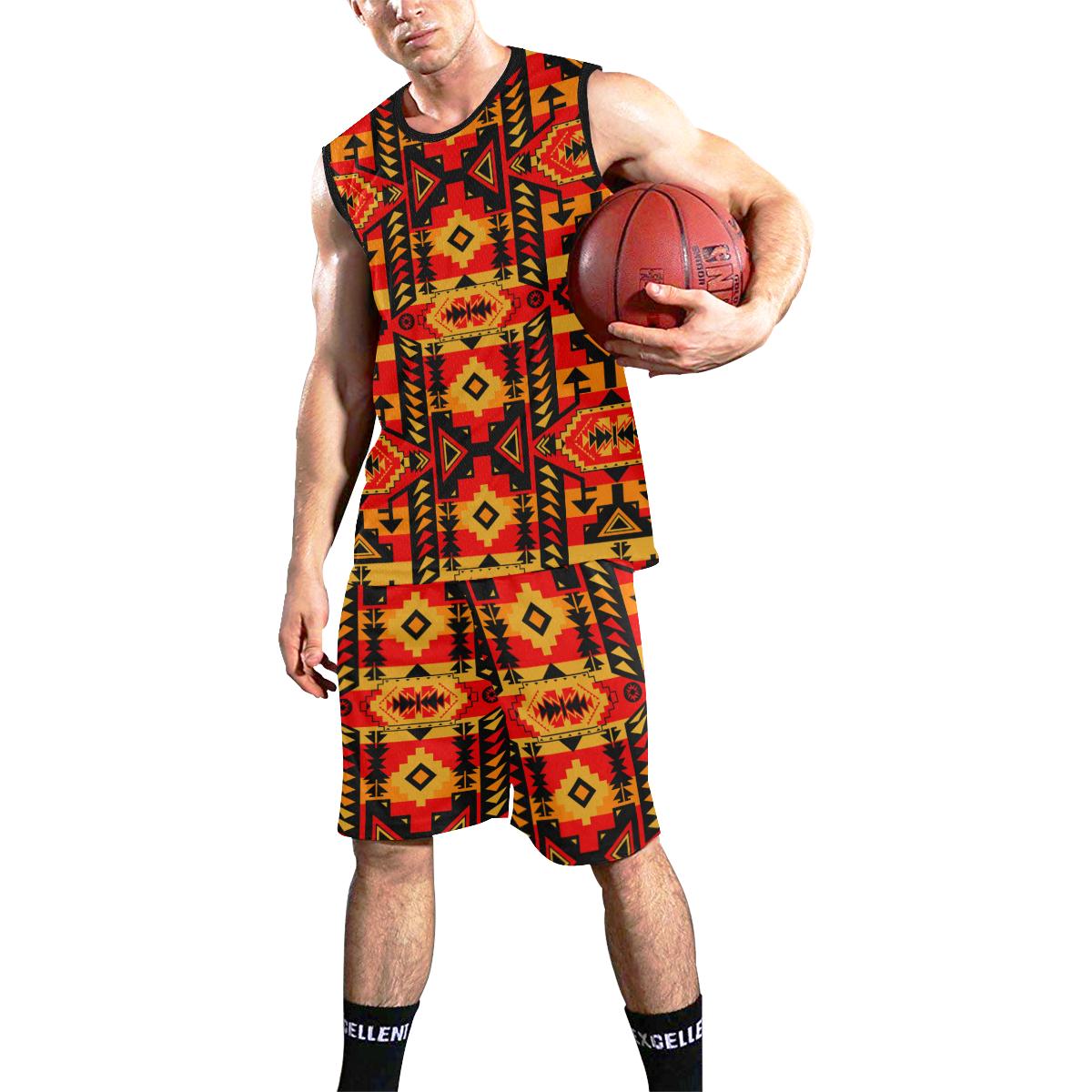 Chiefs Mountain Fire All Over Print Basketball Uniform Basketball Uniform e-joyer 