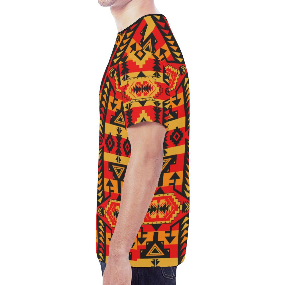 Chiefs Mountain Fire New All Over Print T-shirt for Men/Large Size (Model T45) New All Over Print T-shirt for Men/Large (T45) e-joyer 
